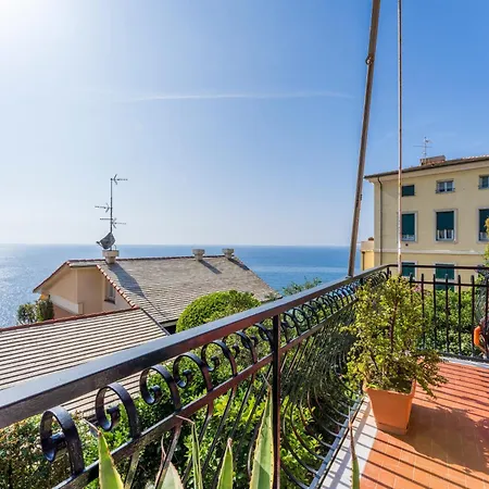 A Due Passi Da Camogli Near To Camogli, With Terrace&seaside View